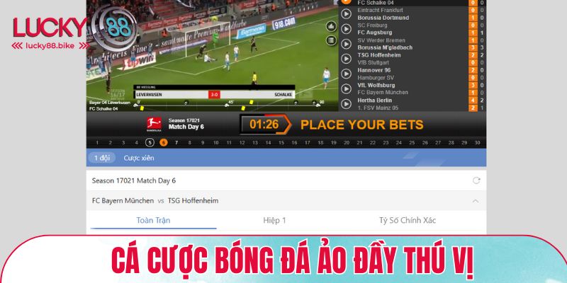 Cá cược bóng đá ảo đầy thú vị